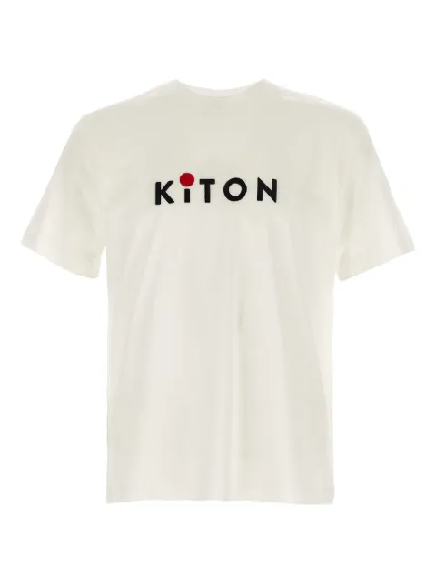 Kiton logo-embroidery T-shirt