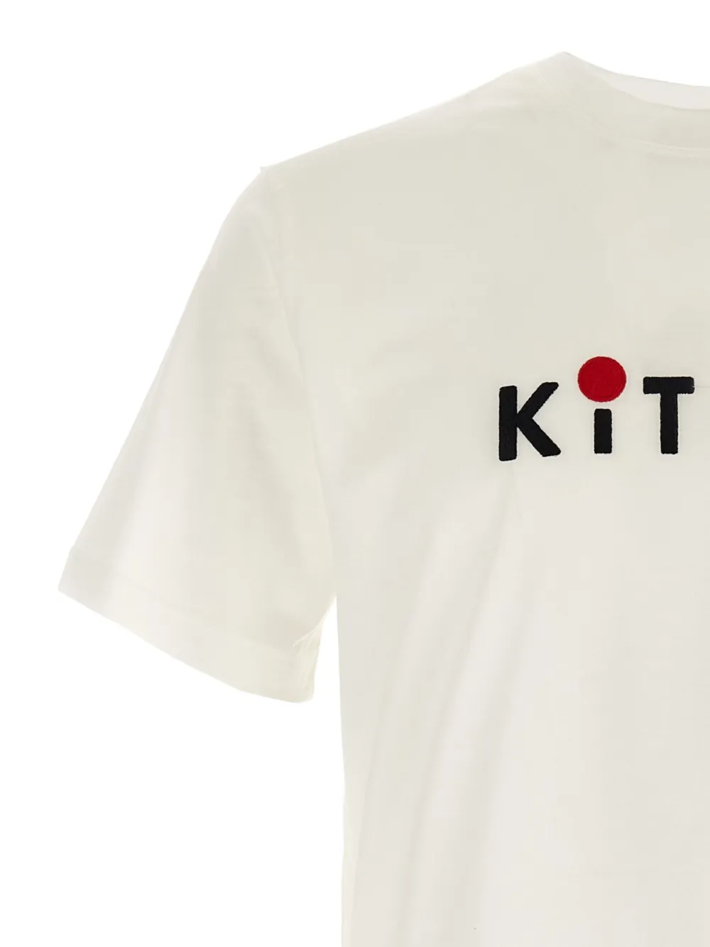 KITON LOGO-EMBROIDERY T-SHIRT 