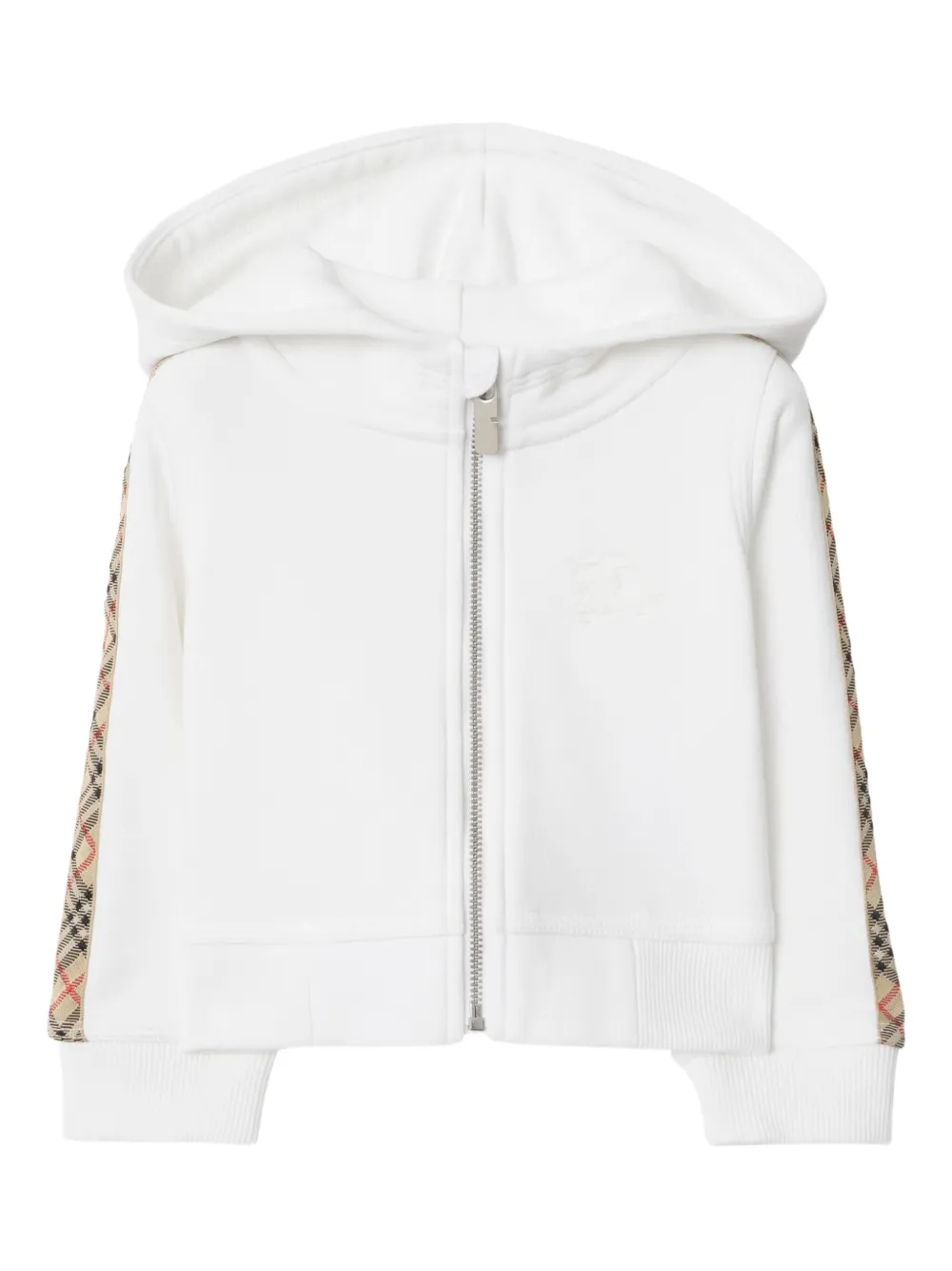 Burberry Kids Hoodie met rits Wit