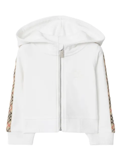 Burberry Kids Moletom de capuz com zíper