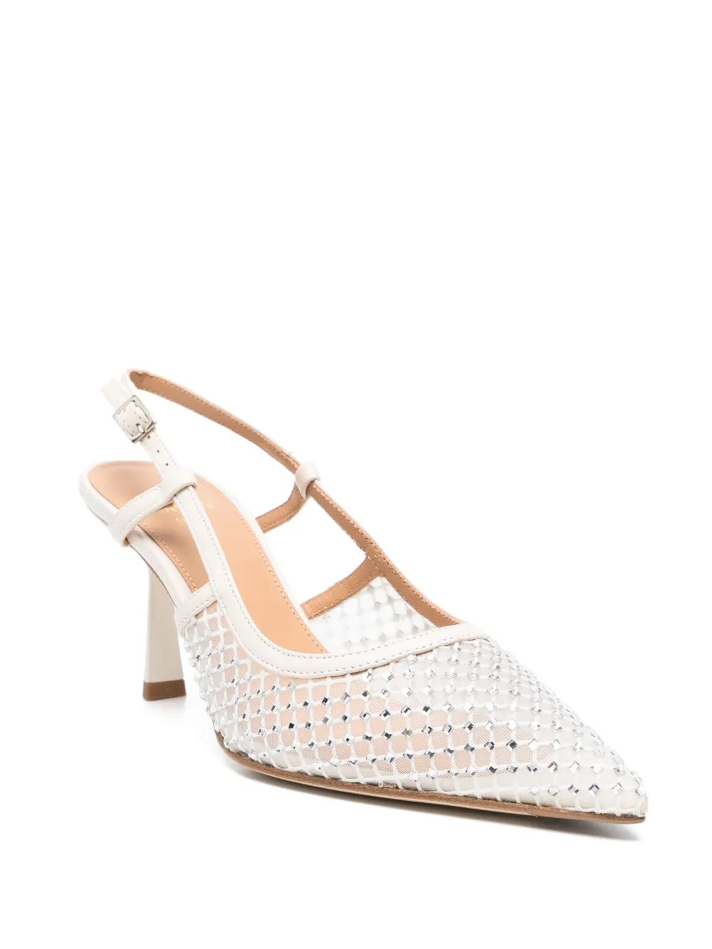 CHANTAL 70MM LEATHER HEELED PUMPS 