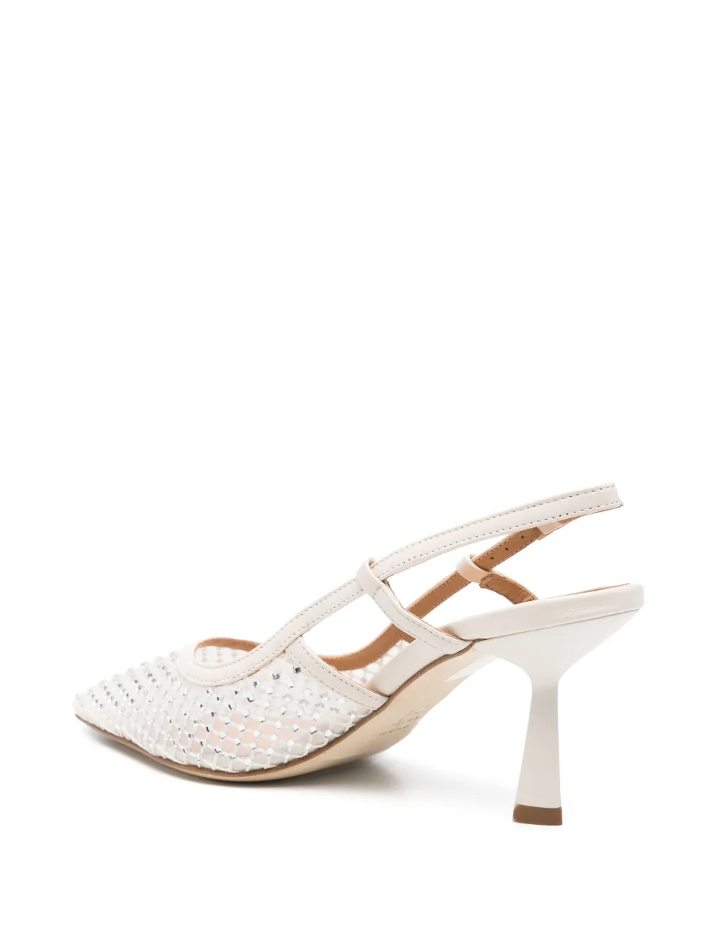 CHANTAL 70MM LEATHER HEELED PUMPS 