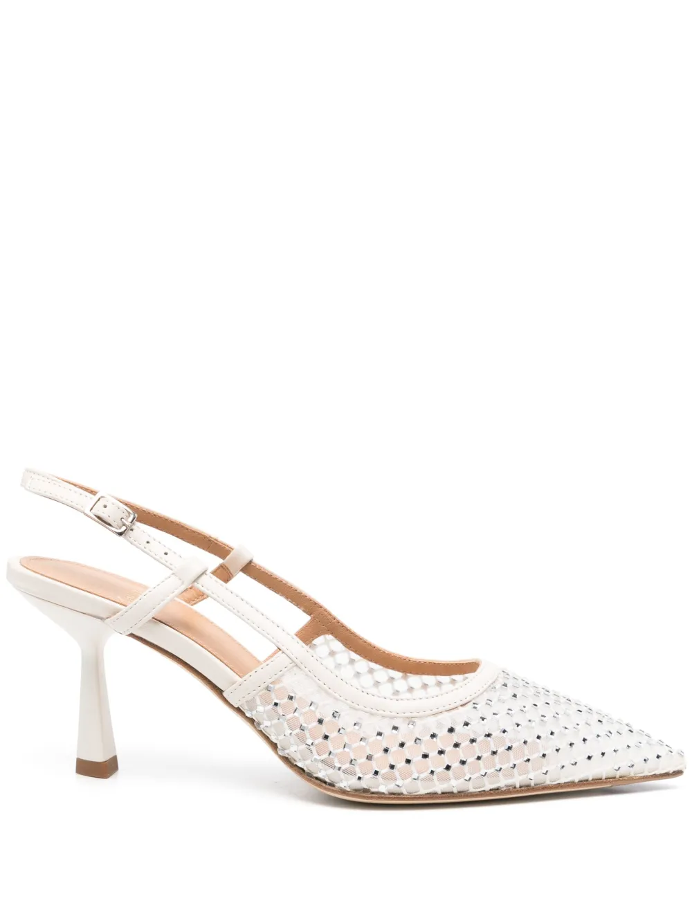 CHANTAL 70MM LEATHER HEELED PUMPS 