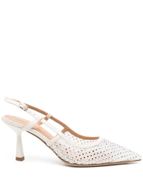 Chantal 70mm leather heeled pumps
