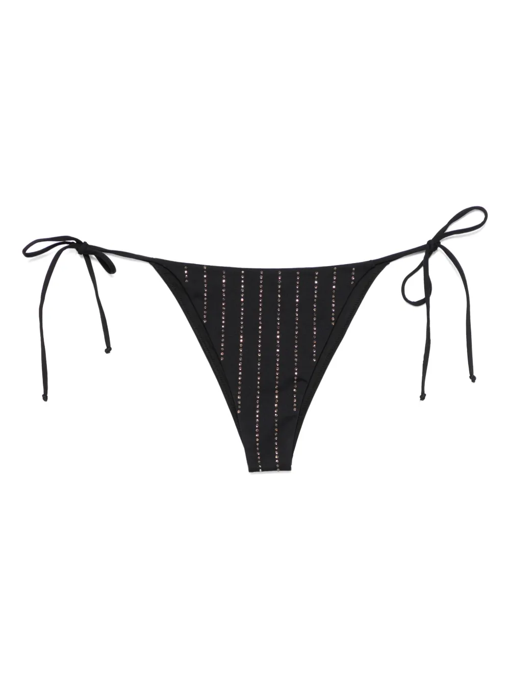 Mc2 Saint Barth Rhinestone-embellished Bikin Briefs In Black