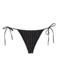 MC2 Saint Barth rhinestone-embellished bikin briefs - Black
