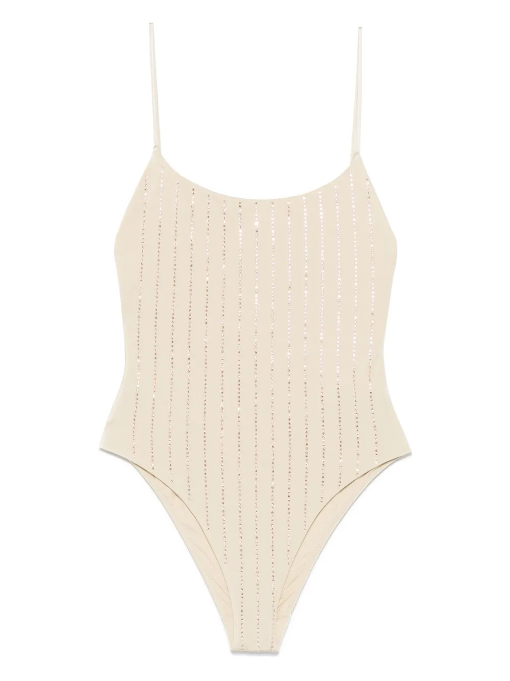 MC2 Saint Barth Badpak verfraaid met kristallen Beige