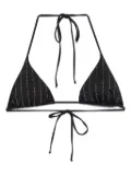 MC2 Saint Barth rhinestone-embellished bikini top - Black