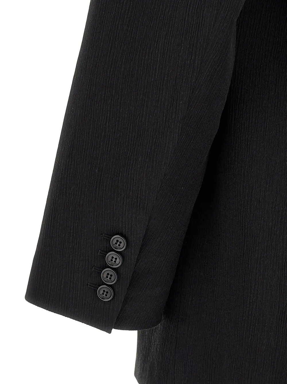 Saint Laurent Blazer met dubbele rij knopen Zwart