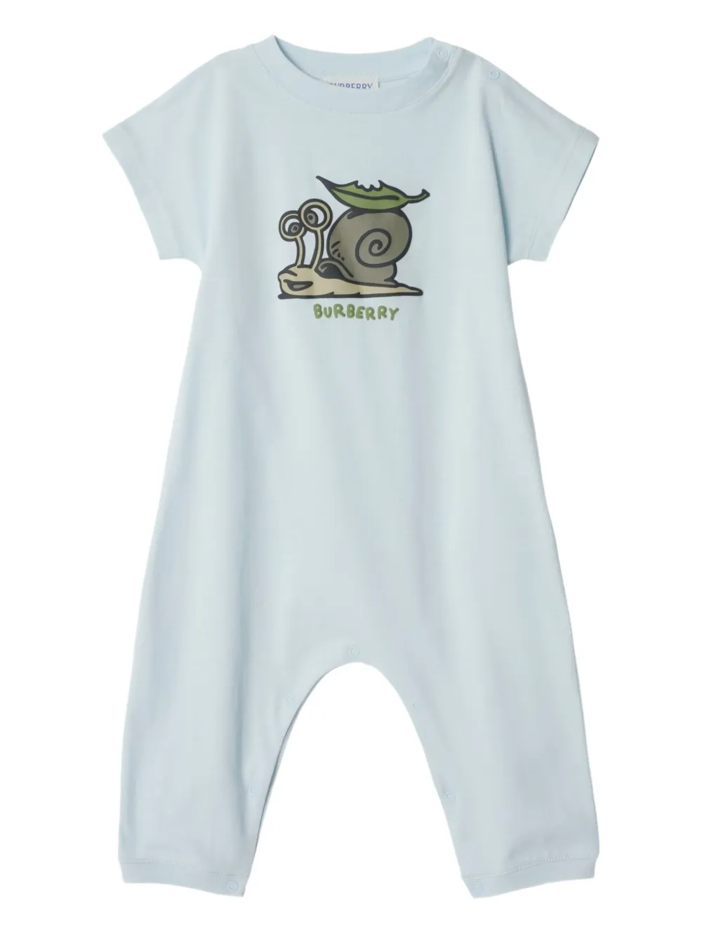 Burberry Kids Snail romper Blauw