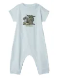 Burberry Kids Snail romper - Blue
