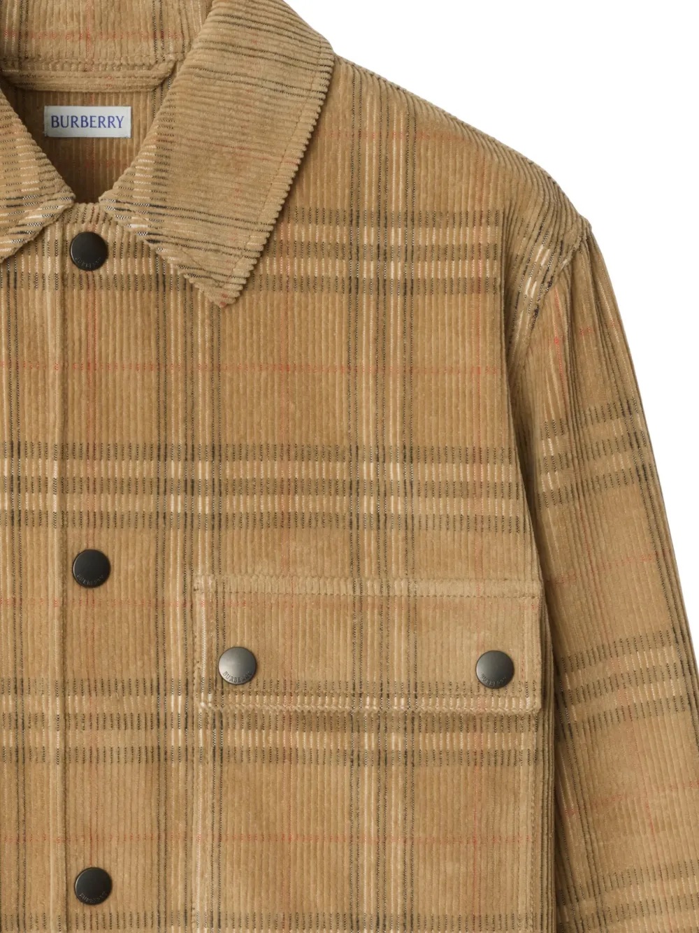 Burberry Ribfluwelen overhemd Beige