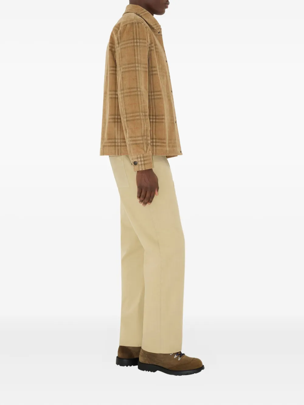 Burberry Ribfluwelen overhemd Beige