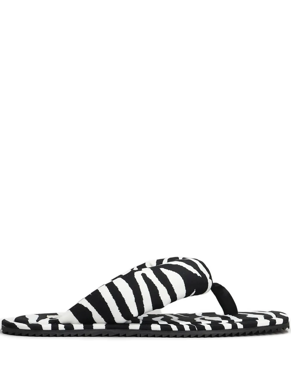 The Attico zebra-print flip-flops | White | Image 1