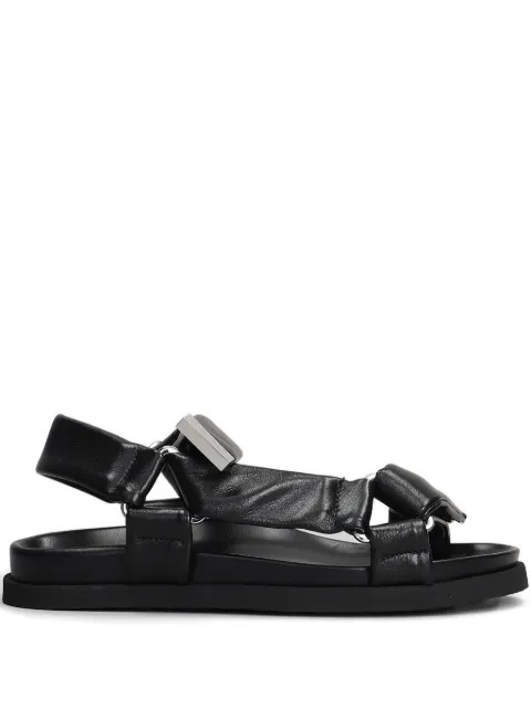 The Attico Salinas leather flat sandals