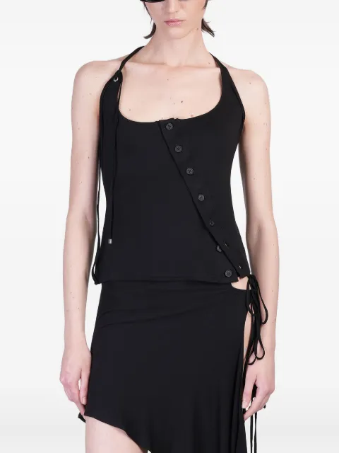 The Attico button-detail asymmetrical top