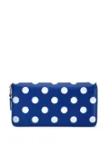 Comme Des Garçons Wallet polka-dot zip wallet - Blue