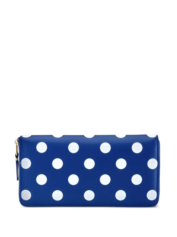 Comme Des Garçons Wallet polka-dot zip wallet