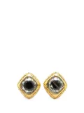 CHANEL Pre-Owned 1970-1980 Gold Plated Diamond Crystal Clip on Earrings costume earrings