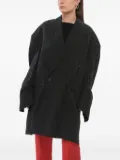 Balenciaga linen coat - Black