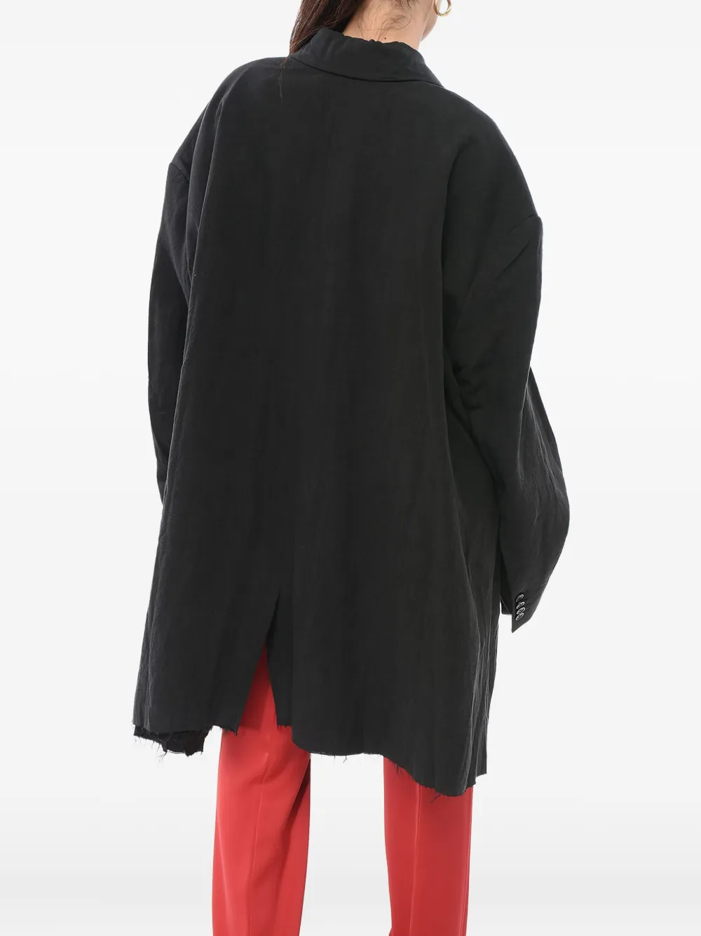 Balenciaga Linnen jas Zwart