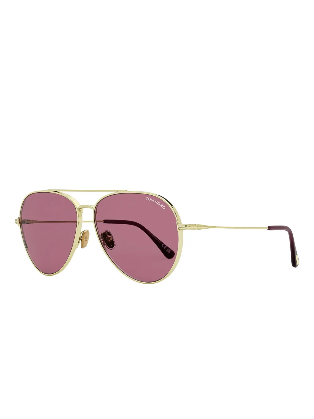 TOM FORD Eyewear Zonnebril met piloten montuur Goud