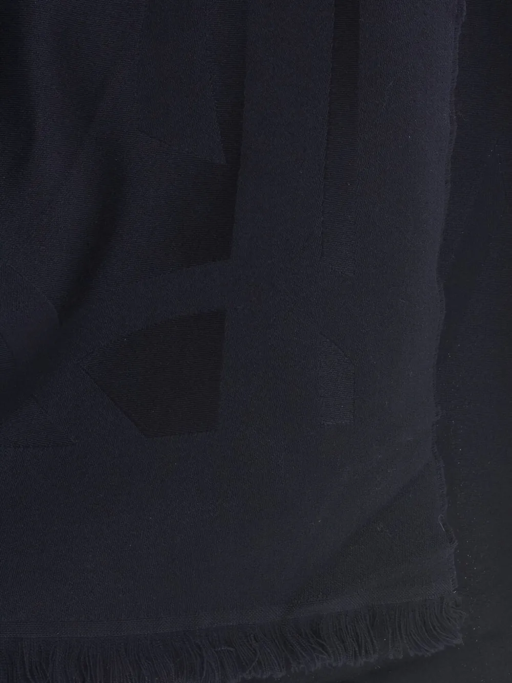 Saint Laurent Sjaal met jacquard-logo Blauw