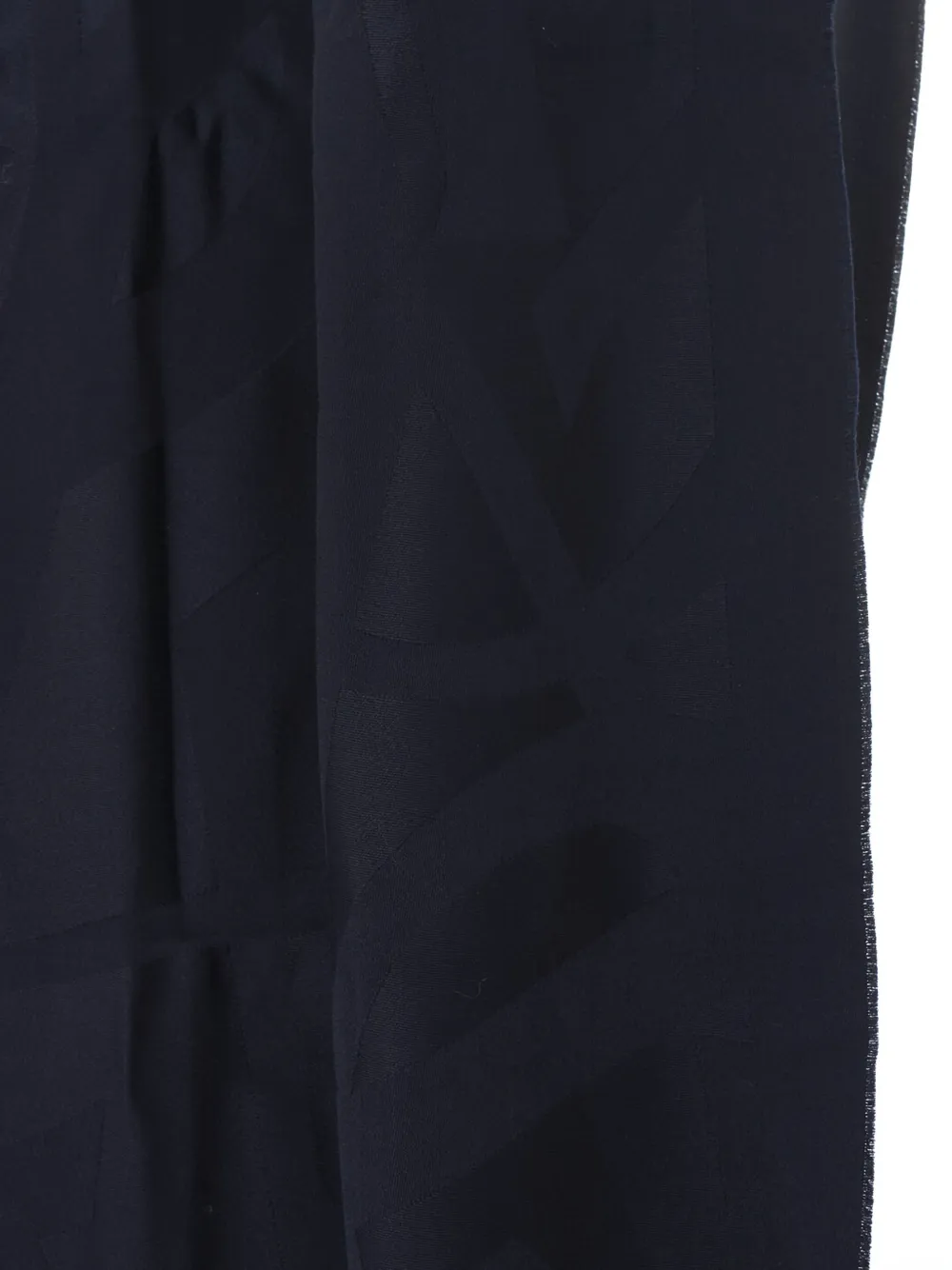 Saint Laurent jacquard-logo scarf - Blauw