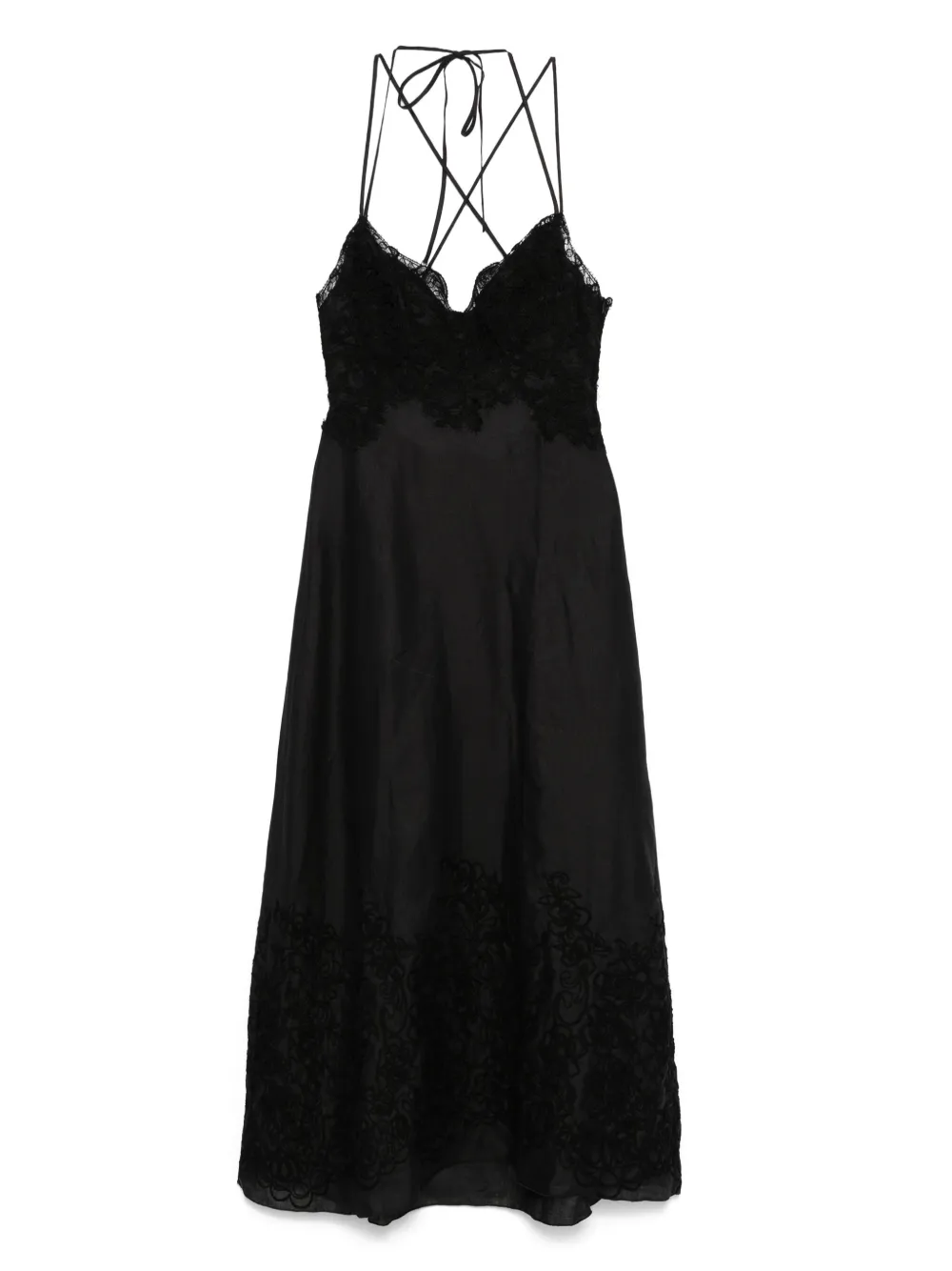 Ermanno Scervino Jurk met kant Zwart