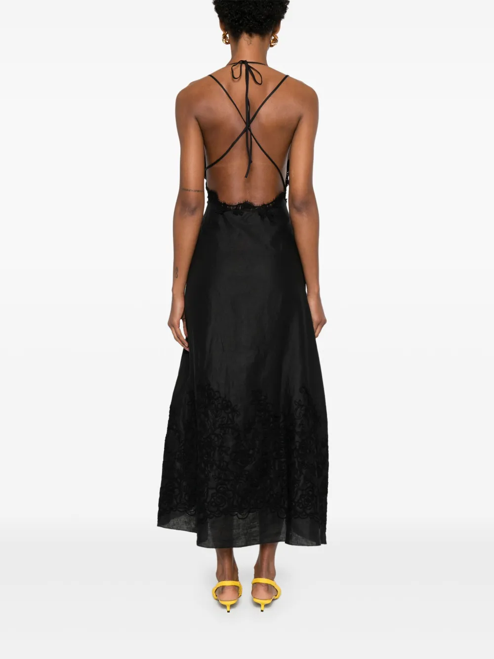 Ermanno Scervino Jurk met kant Zwart