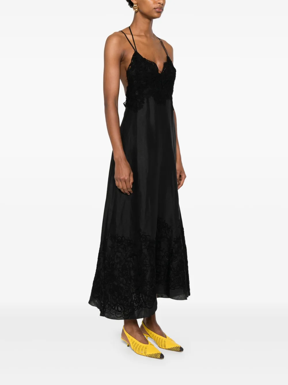 Ermanno Scervino Jurk met kant Zwart