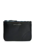 Comme Des Garçons Wallet zip-top polka-dot wallet - Black