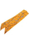Hermès Pre-Owned 20th Century Les Cles a Pois Silk Twilly Scarf scarves - Orange