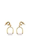 Hermès Pre-Owned 2010-2024 Gold Plated Heritage Equestre Etrier Drop Push Back Earrings costume earrings