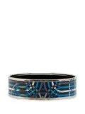 Hermès Pre-Owned 20th Century Wide Geometric Enamel Bangle 65 costume bracelet - Blue