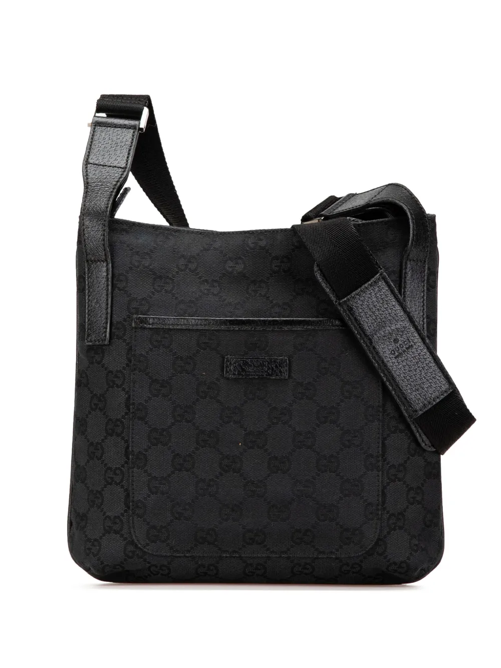 Gucci Pre-Owned 2000-2015 GGキャンバス ショルダーバッグ - ブラック Gucci Pre-Owned 2000-2015 GGキャンバス ショルダーバッグ - ブラック