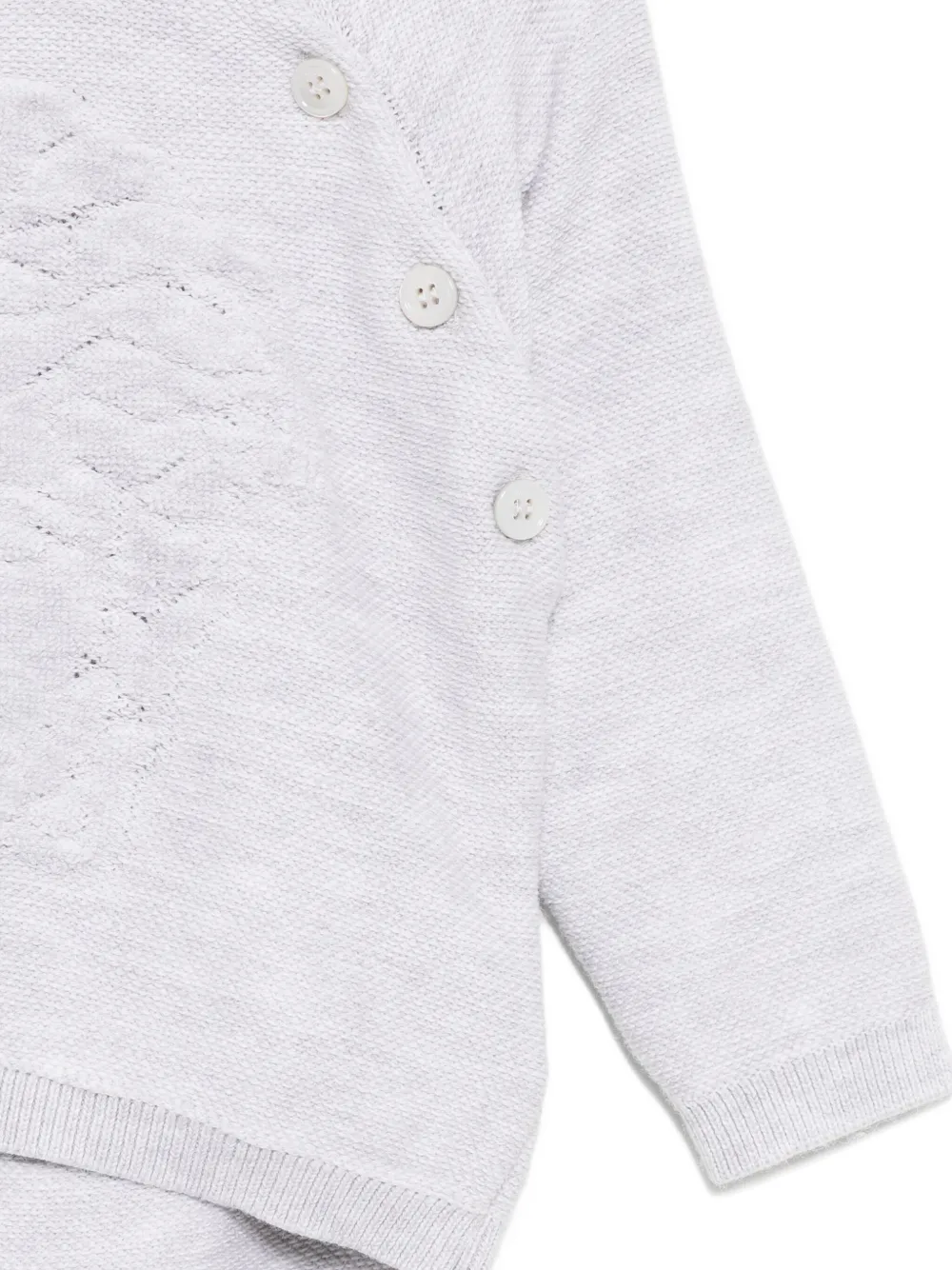 Versace Kids embroidered-logo trousers set Grijs