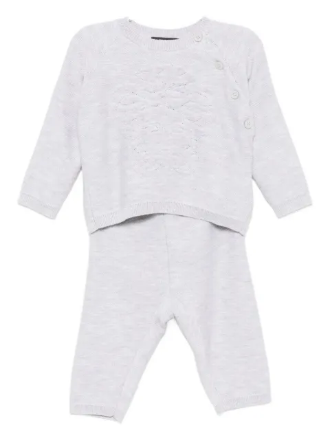 Versace Kids set de pantalones con logo bordado