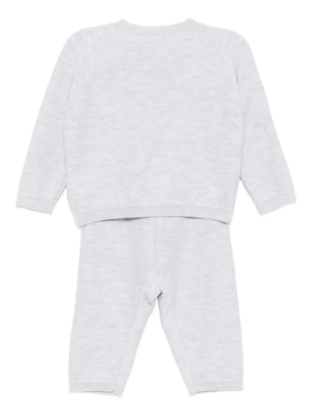 Versace Kids embroidered-logo trousers set Grijs