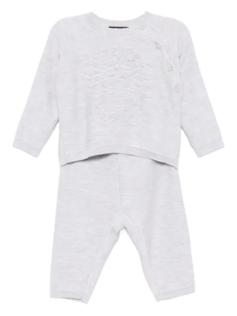 Versace Kids embroidered-logo trousers set