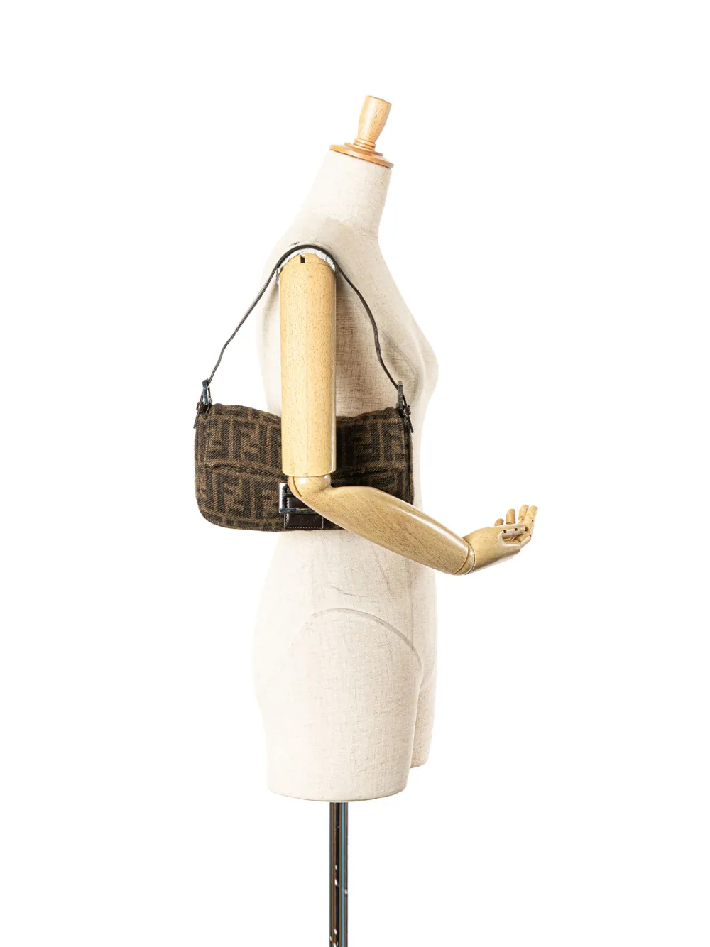 Fendi Pre-Owned 2010-2024 Mini Zucca Wool Baguette shoulder bag | Pre-Owned | Image 2