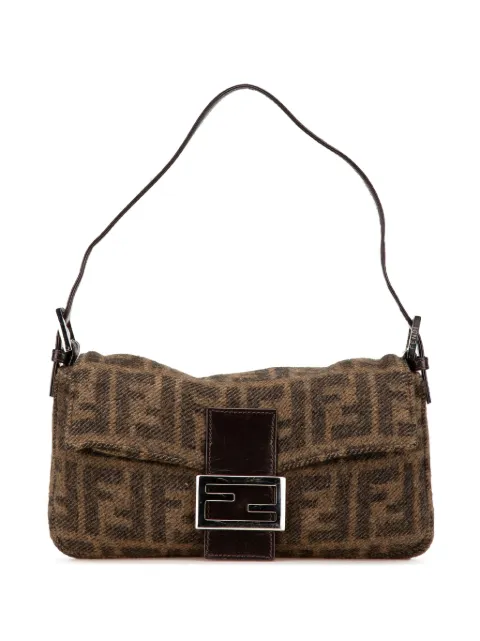 Fendi Pre-Owned 2010-2024 Mini Zucca Wool Baguette shoulder bag
