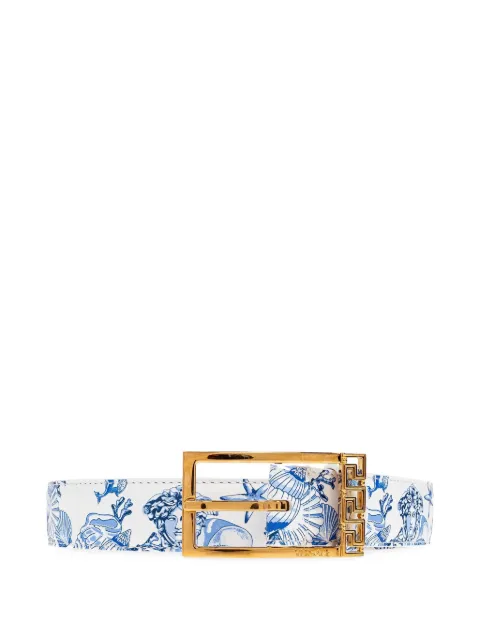 Versace Coral Theatre-print belt