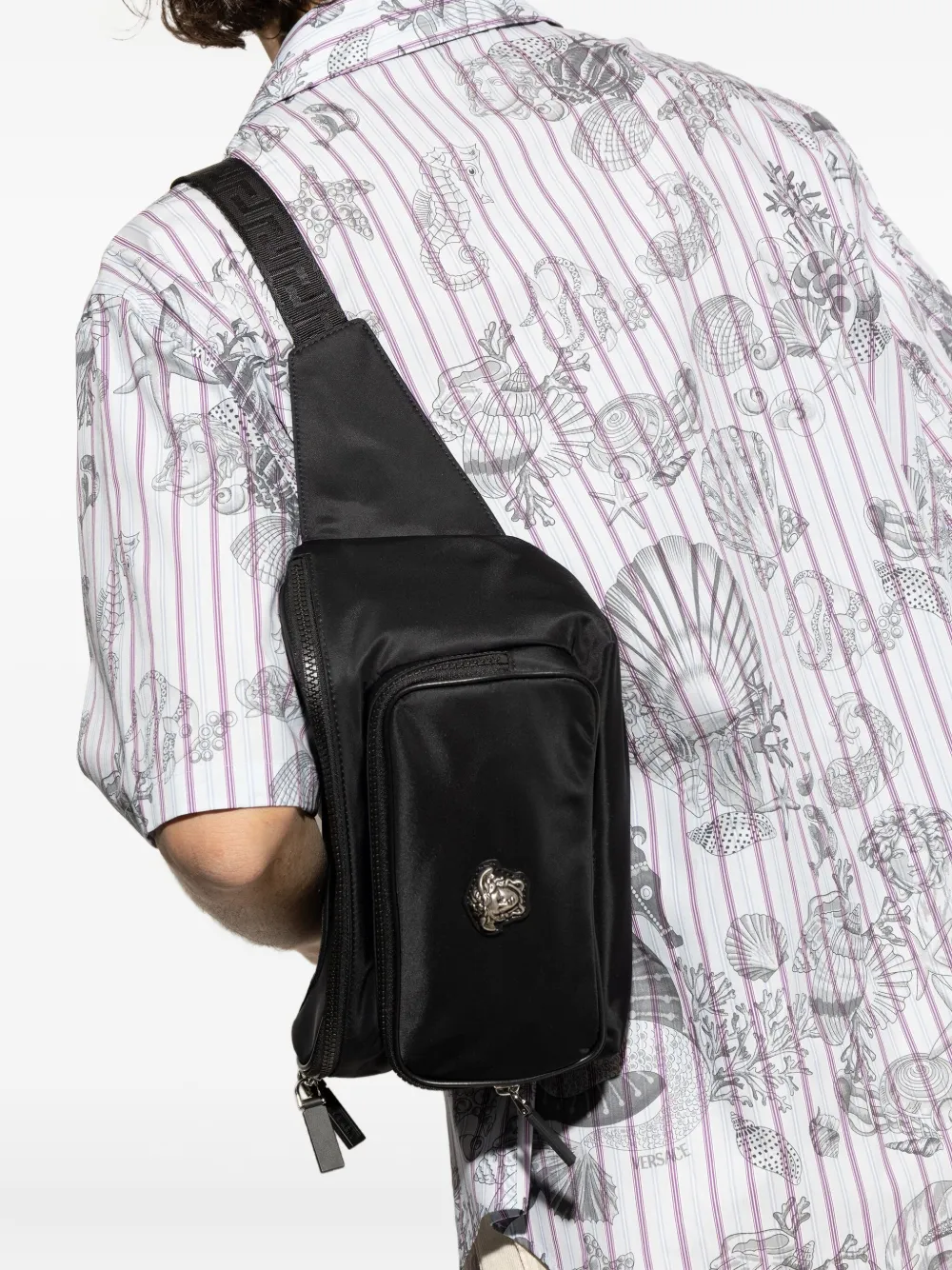 Versace Medusa shoulder bag - Zwart