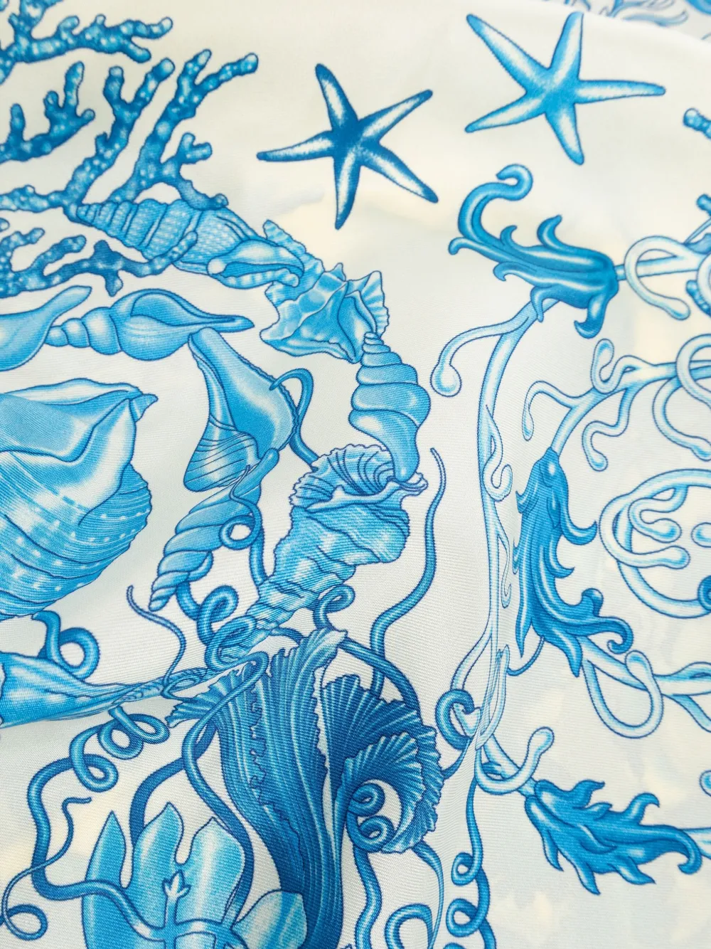 Versace Zijden sjaal Blauw