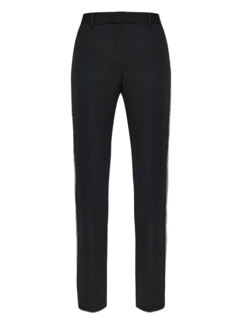 Versace embellished-trim tailored trousers