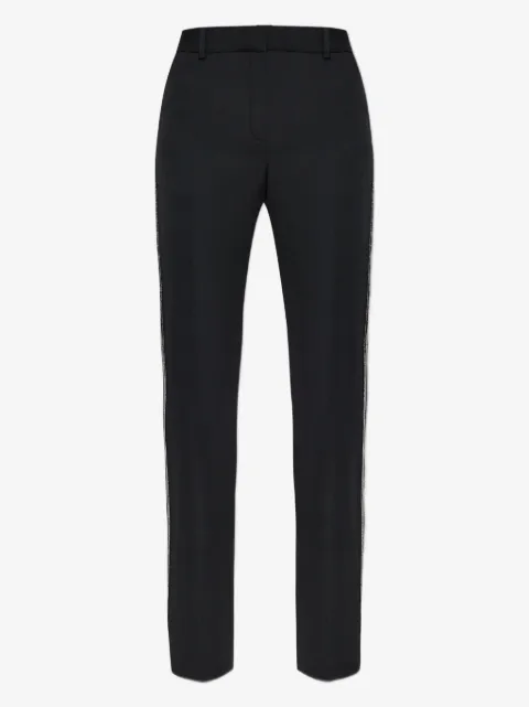 Versace embellished-trim tailored trousers