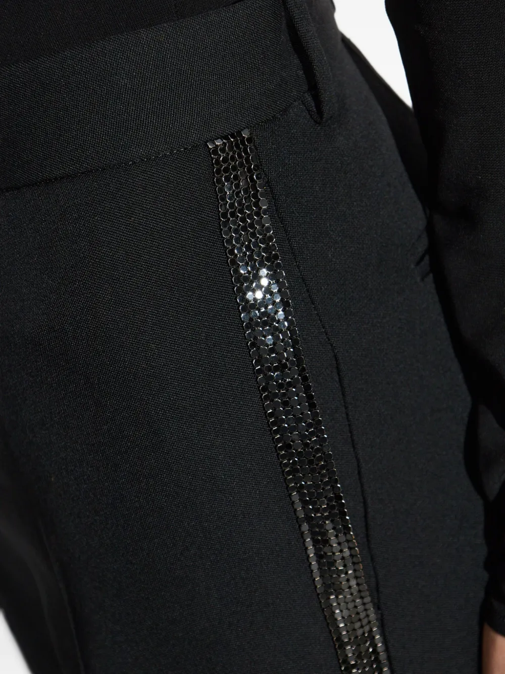 Versace Pantalon met verfraaide afwerking Zwart