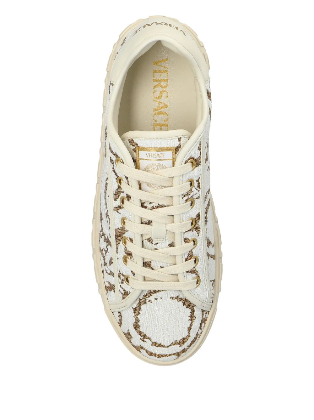 Versace Barocco-jacquard sneakers White