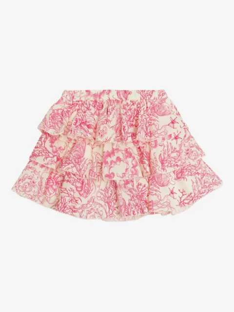 Versace Kids falda corta Underwater Barocco